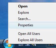 Taskbar and Start Menu Properties Use Small Icons 的图像结果