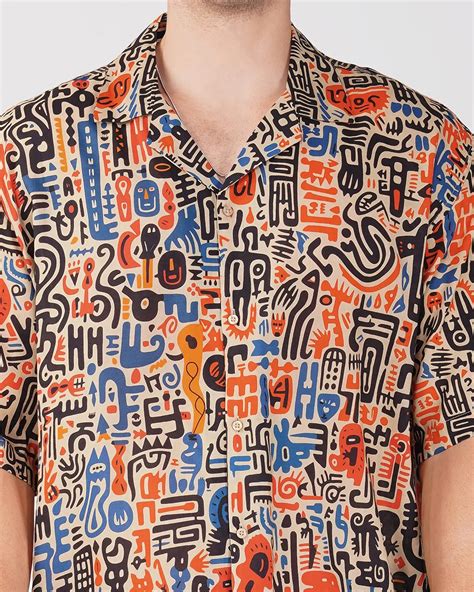 Cultural canvas Full Printed Relaxed Fit Shirt – Ultra Tribe