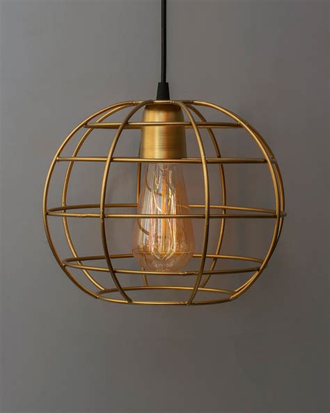 Golden Edison Filament hanging Classic Sphere, E27 hanging ceiling lig ...