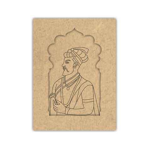 Pre Marked MDF Jharokha - Banna/Mughal King