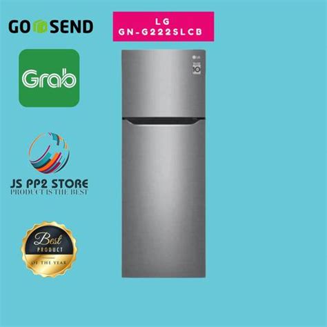 Jual LG Lemari Es Kulkas 2 Pintu Smart Inverter Compressor GN-G222SLCB ...