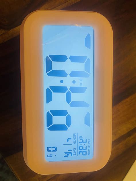 Buy wolpin Digital Alarm Clock Desk Clock with Time, Date, Indoor ...