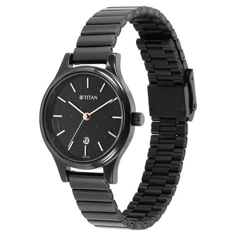 Titan Ladies Karishma Black Dial Metal Strap Watch - 2679NM01 – KRISHNA ...