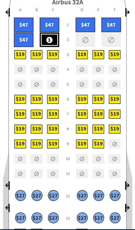 Spirit Airlines Seating Chart