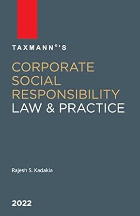 Buy Taxmanns Corporate Social Responsibility Law & Practice ...