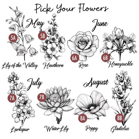 22 Birth flower tattoo ideas to save today | birth flower tattoos ...