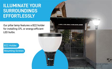 Buy Belyse Iris Garden Lamp, Decorative Outdoor Wall Lights, Waterproof ...
