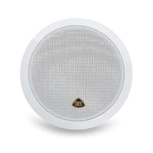 MX 6.5 Inch Weatherproof Full Range Ceiling Speaker System ABS Grille ...