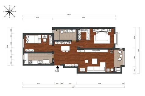 现代简约二居室100.5平米6万-天河桐盛装修案例-张家口房天下家居装修网