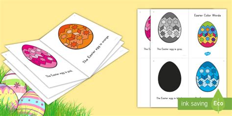 Easter Color Words Early Emergent Reader | ELA | Twinkl