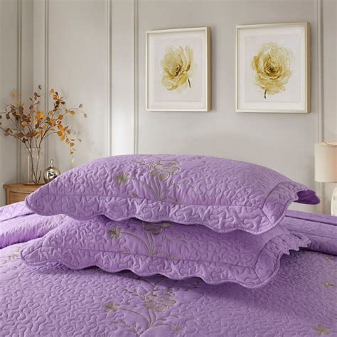 MarCielo Lapaz 3 Piece Embroidery Lightweight Queen Size Bedspread ...