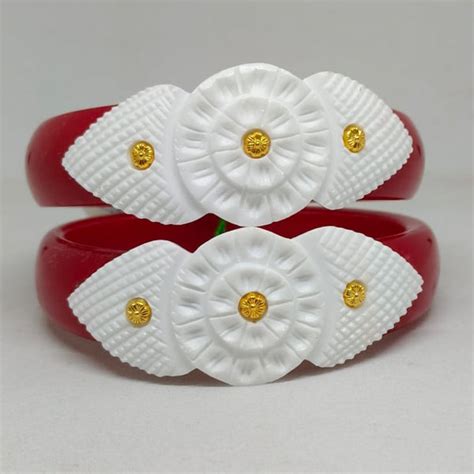 Buy original shakha pola set sakha sankha Bangles Bracelets Armlets ...