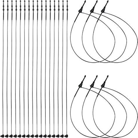 Jasol Loop Pin Plastic Fastener Hang Tag Snap Lock 7 Inches Black Pin ...