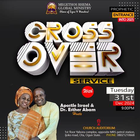 CROSS-OVER SERVICE , Megethos Rhema Global Ministry, Lagos, 31 December ...