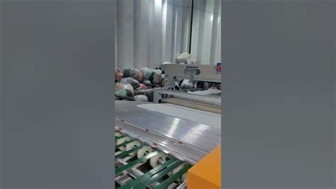 Richpeace carding line+ 3 layers quilting machine in customer factory梳棉线&三层绗 客户工厂生产 - YouTube