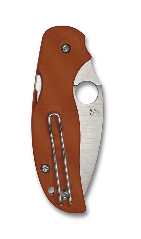 Spyderco Sage 5 C123GBORP | Satin CPM REX 121 | Orange G-10 | National ...