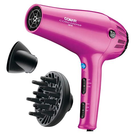 Buy Conair Hair Dryer with Retractable Cord, 1875W Blow Dryer, 3 Heat ...