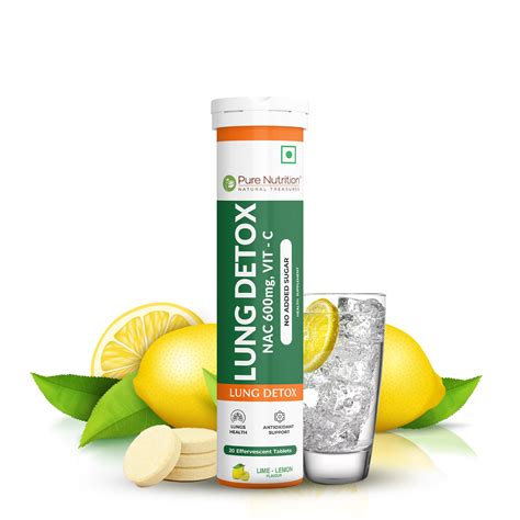 Lung Detox Effervescent Tablets - 20 | Supports Respiratory Health, Cl ...