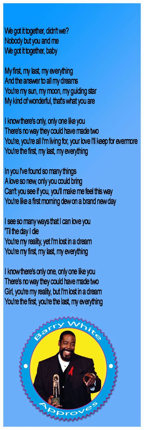 Lyrics Just The Way You Are Barry White - LYRICKA