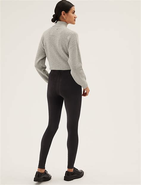 Buy Cord High Waisted Legging at Marks & Spencer