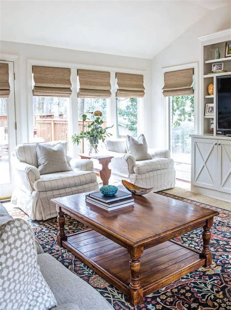 shades in living room