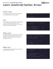 Image result for JavaScript Arrays Syntax