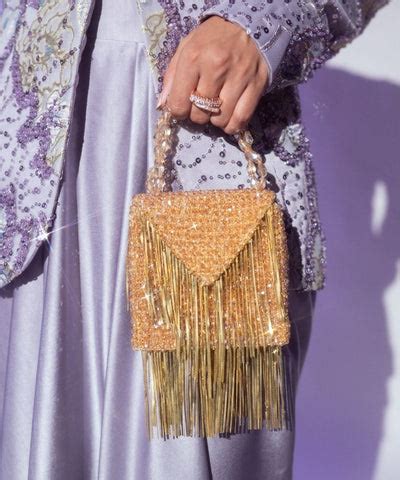 Natali Gold Embellished Mini Bag – House of Kosha