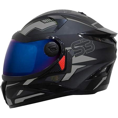Steelbird SBA-1 Beast ABS Glossy White and Green Helmet with Plain ...