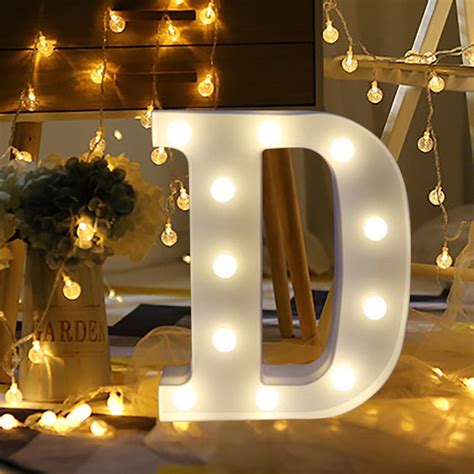 Buy Transer Alphabet LED Letter Lights, LED Marquee Warm White Light Up ...