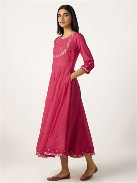 Buy Gulmarg Floral Embroidered Dress | Latest Dresses for Women Online ...