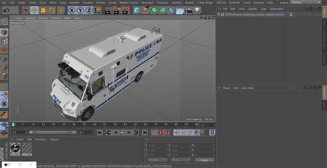 NYPD Mobile Command Center Simple Interior 3D | 3D Molier International