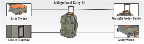 Victorinox Olive Camo Nylon 56 cms Military Green Softside Suitcase ...