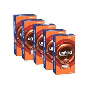 Buy Cipla UNFOLD Chocolate Dotted Condoms – 10 Units Each (Pack of 5 ...
