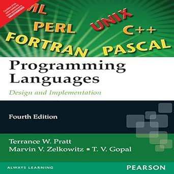 Pearson Programming Languages Design And Implementation 4Ed (Pb 2006 ...