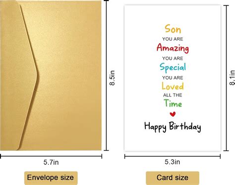 Obidk Son Birthday Card from Parents, Birthday Card for India | Ubuy
