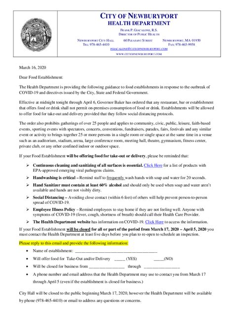 Fillable Online Newburyport Board of Health Request Form Fax Email ...