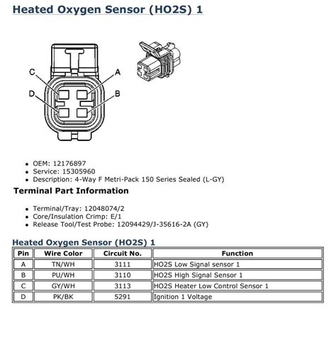 Image result for O2 Sensor Wiring Diagram