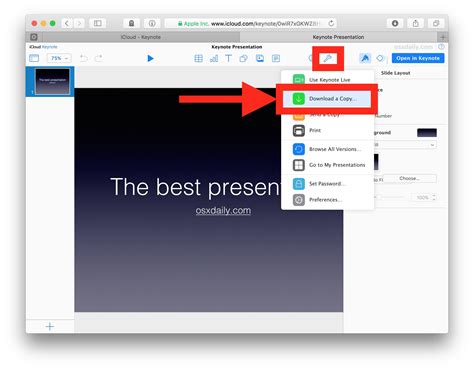 How to Convert a Keynote .key to PowerPoint Presentation with iCloud ...