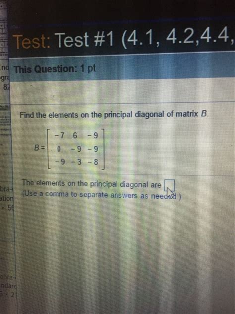 Image result for What Is Principal Diagonal Matrix