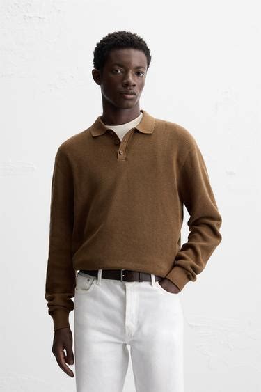 Men´s Long Sleeve Polo Shirts | Explore our New Arrivals | ZARA India