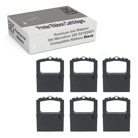 Mars POS Ribbons Compatible with Okidata 52102001 Black Oki Microline ...