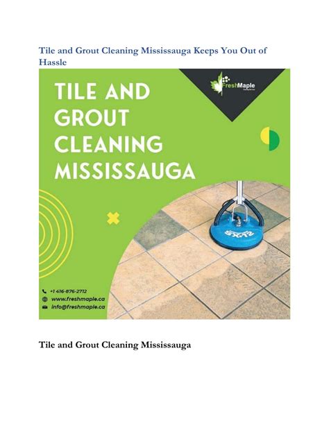PPT - Tile and Grout Cleaning Mississauga Keeps You Out of Hassle ...