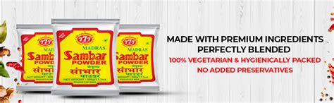 777 Sambar Powder 500g (Pack of 3) - Authentic South Indian Podi Masala ...