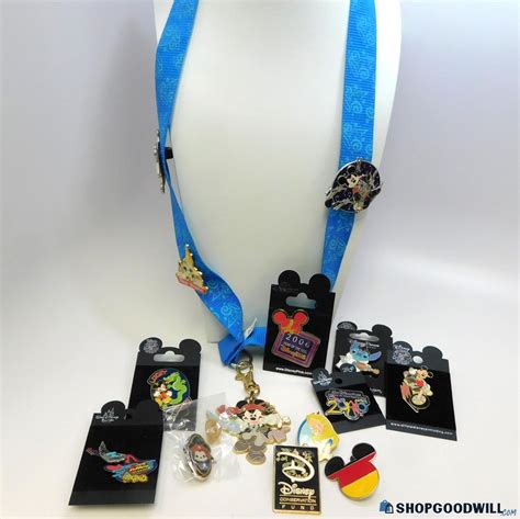 Disney Pins & Lanyard - shopgoodwill.com
