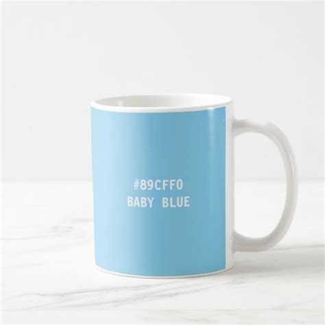 Baby Blue Hex Code Color Code Mug | Zazzle.com