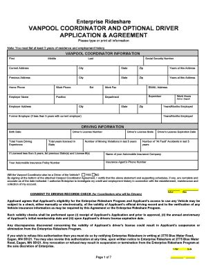 2006-2026 Form MN Enterprise Rideshare Vanpool Coordinator and Optional ...