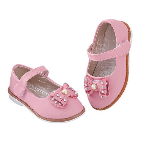 Hopscotch Girls PU Bow Applique Mary Jane - Pink : Amazon.in: Fashion