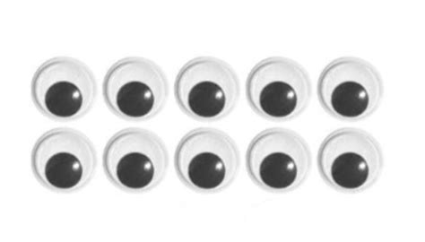 Googly Eyes For DIY Crafts - 10mm (Small Pack Of 10)