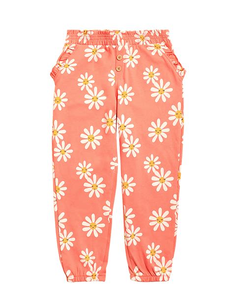 Buy Pure Cotton Daisy Print Trousers at Marks & Spencer