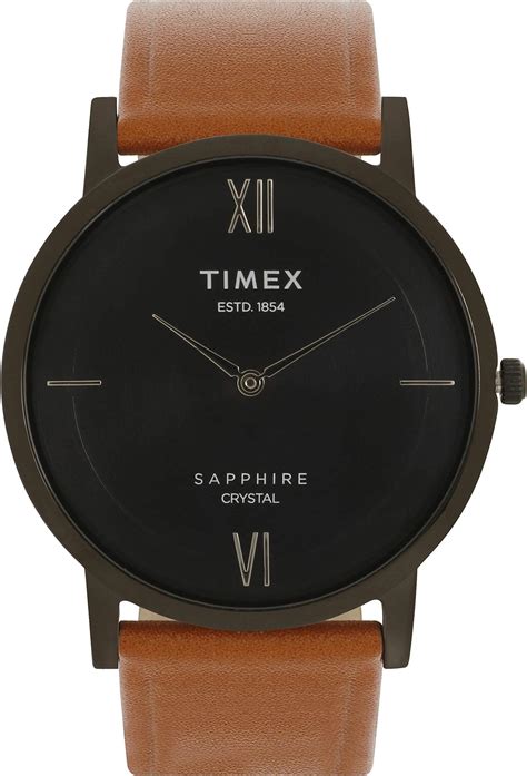 Timex Slim Sapphire Crystal Analog Grey Dial Men's Watch-TWEG17413 ...
